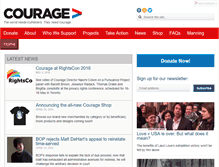 Tablet Screenshot of couragefound.org
